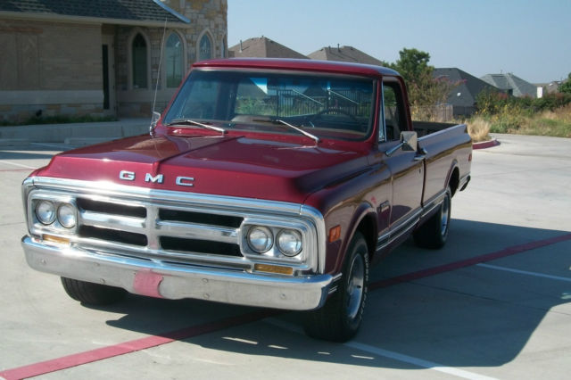 1969 Burgundy GMC Sierra 1500 Standard Cab Pickup