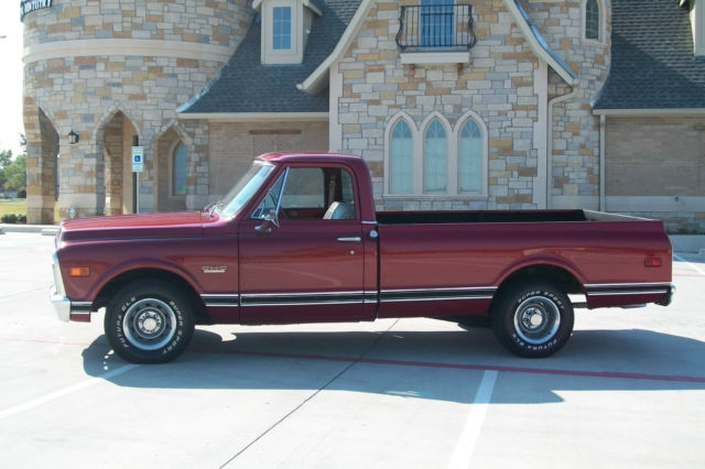 1969 Burgundy GMC Sierra 1500 Standard Cab Pickup