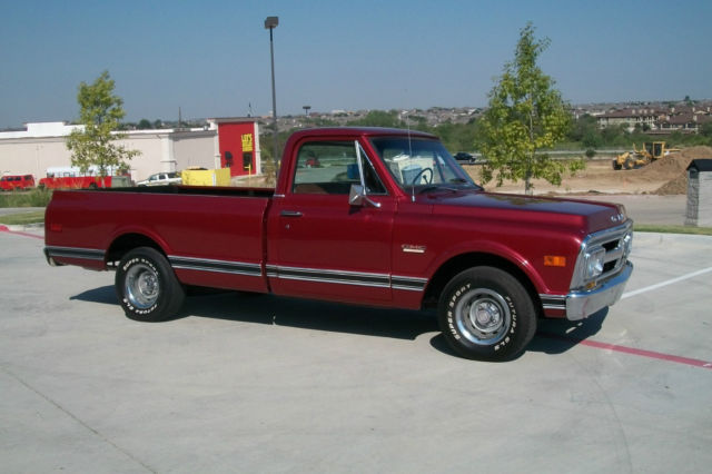 1969 Burgundy GMC Sierra 1500 Standard Cab Pickup