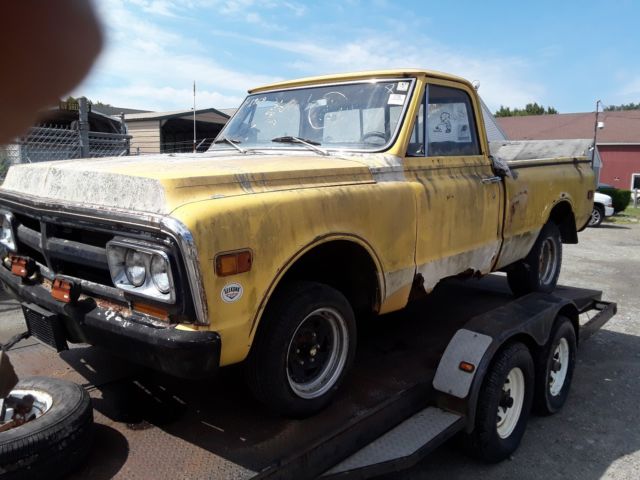 1969 Yellow GMC Sierra 1500 Standard Cab Pickup