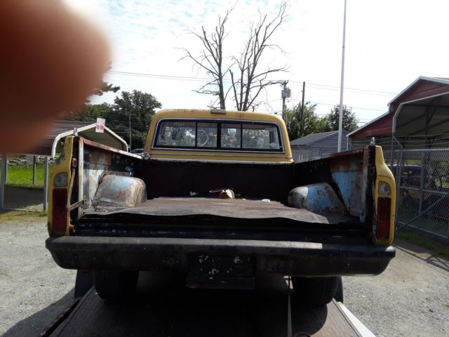 1969 Yellow GMC Sierra 1500 Standard Cab Pickup