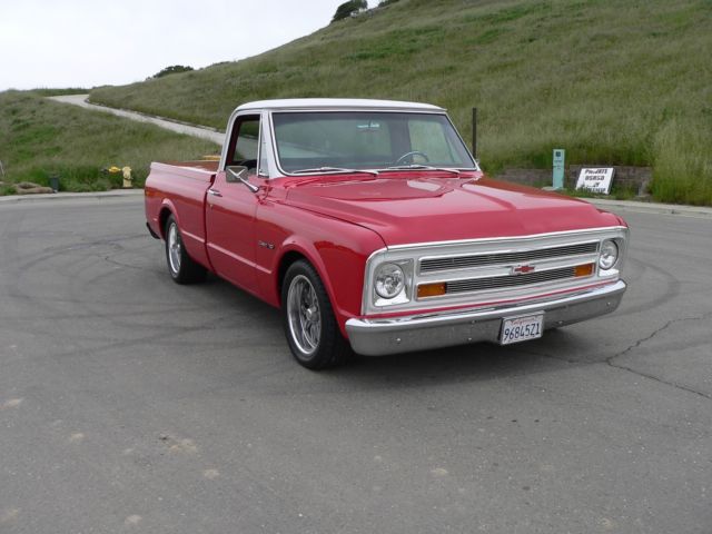 1969 Red & White Chevrolet C-10 Standard Cab Pickup