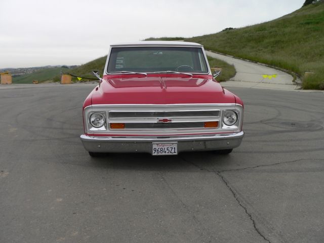1969 Red & White Chevrolet C-10 Standard Cab Pickup