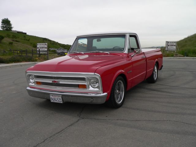 1969 Red & White Chevrolet C-10 Standard Cab Pickup