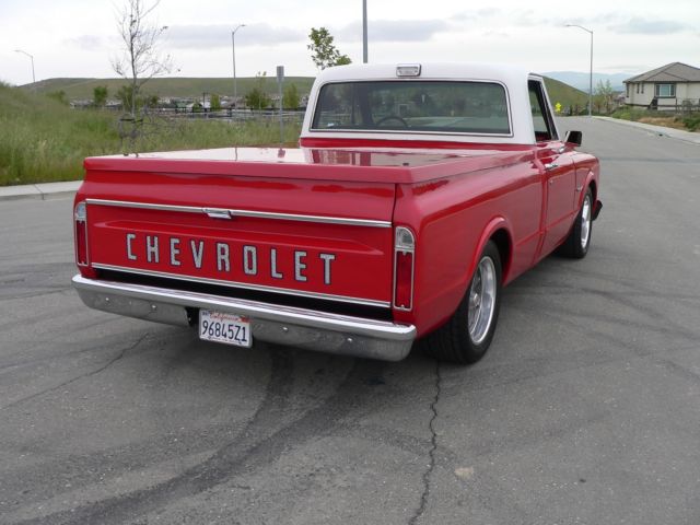 1969 Red & White Chevrolet C-10 Standard Cab Pickup