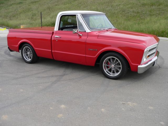 1969 Red & White Chevrolet C-10 Standard Cab Pickup