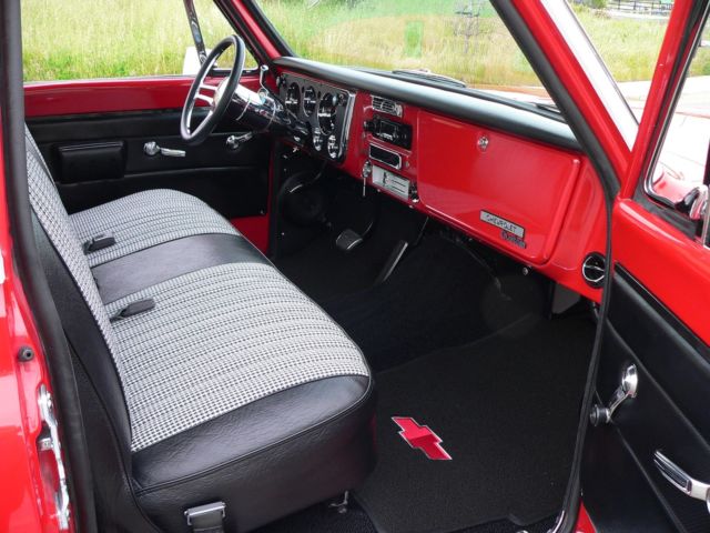 1969 Red & White Chevrolet C-10 Standard Cab Pickup