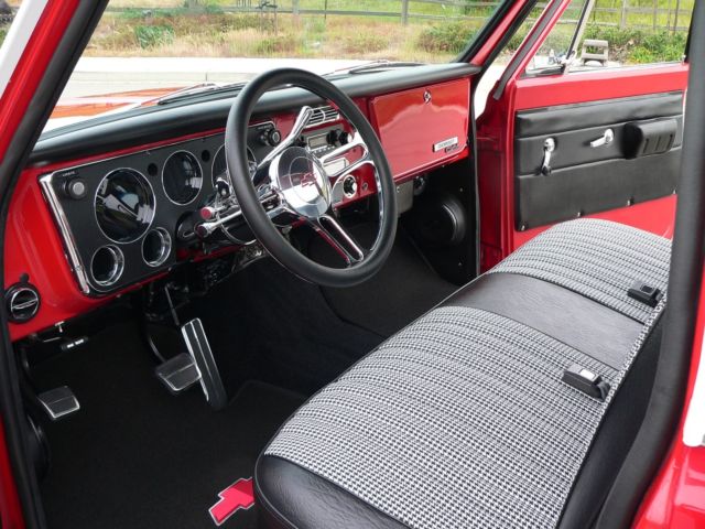 1969 Red & White Chevrolet C-10 Standard Cab Pickup