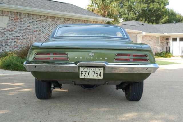 1969 Green Pontiac Firebird Coupe