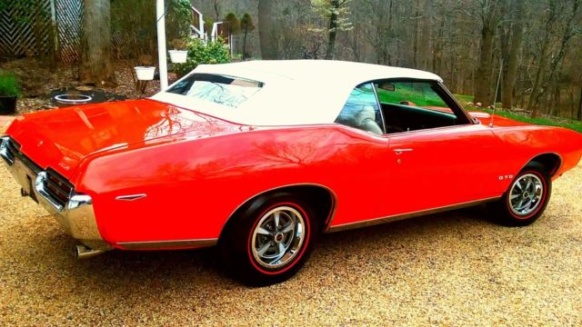 1969 Carousel Red Pontiac GTO Convertible