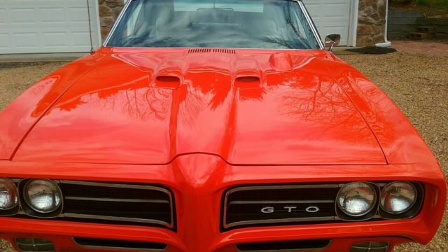 1969 Carousel Red Pontiac GTO Convertible