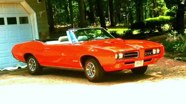 1969 Carousel Red Pontiac GTO Convertible