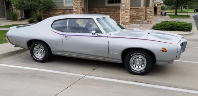 1969 Silver Pontiac GTO Coupe