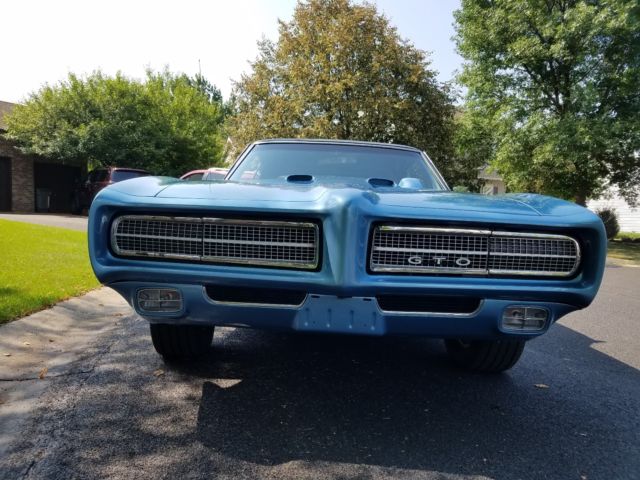 1969 Blue Pontiac GTO Coupe