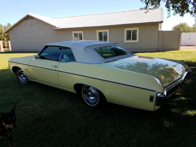 1969 Yellow Chevrolet Impala Convertible