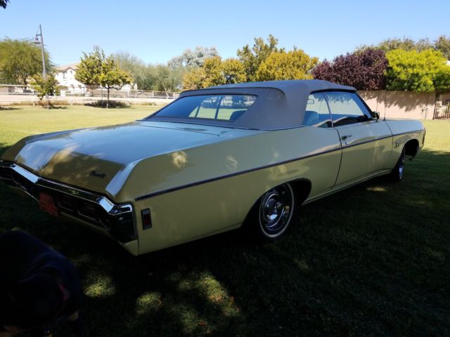 1969 Yellow Chevrolet Impala Convertible