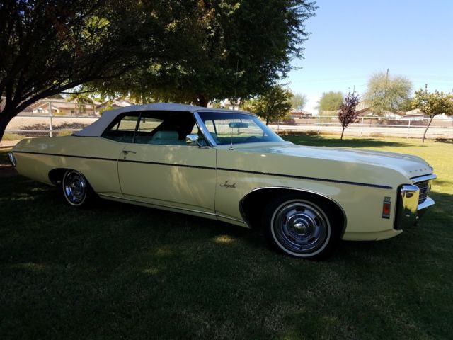 1969 Yellow Chevrolet Impala Convertible