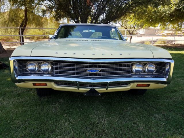 1969 Yellow Chevrolet Impala Convertible