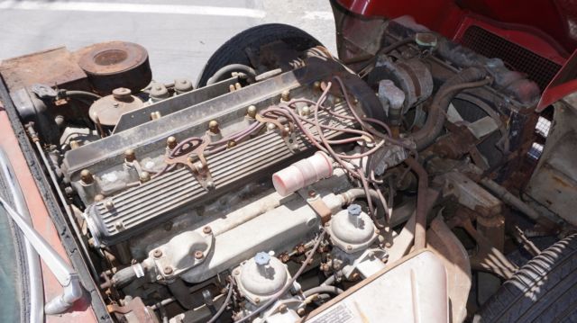 1969 Red Jaguar E-Type Coupe