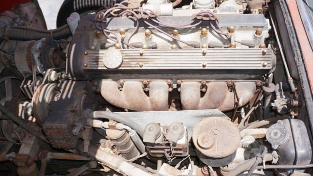 1969 Red Jaguar E-Type Coupe
