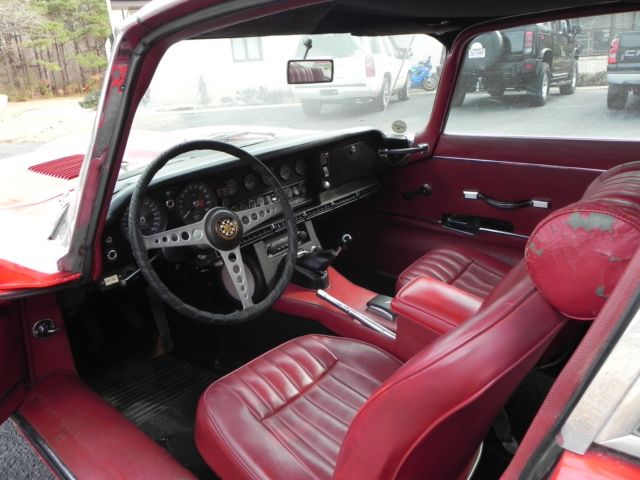 1969 Red Jaguar E-Type Coupe