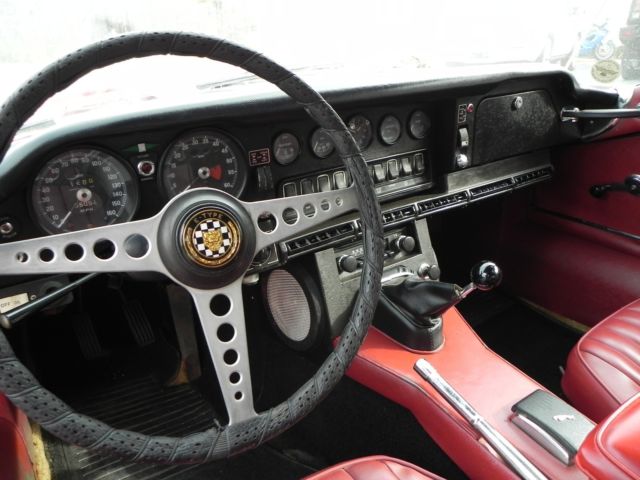 1969 Red Jaguar E-Type Coupe