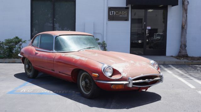 1969 Red Jaguar E-Type Coupe