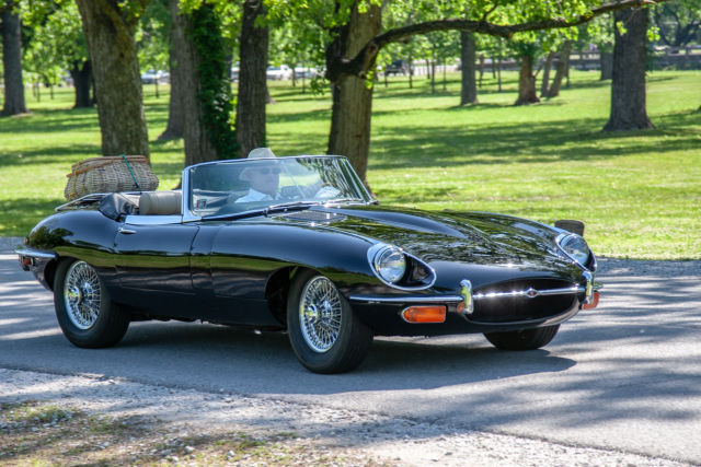 1969 Black Jaguar E-Type Convertible