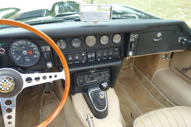 1969 Black Jaguar E-Type Convertible