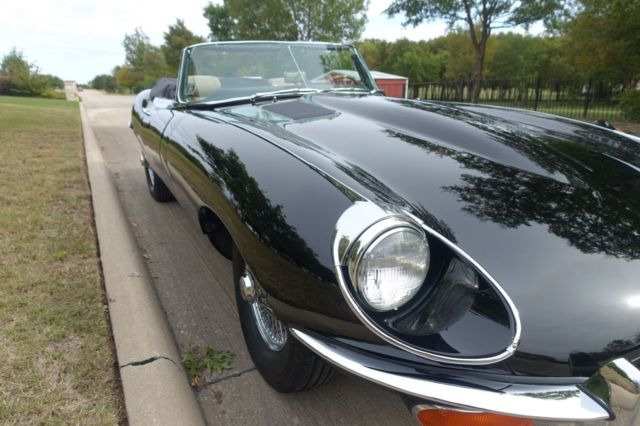 1969 Black Jaguar E-Type Convertible