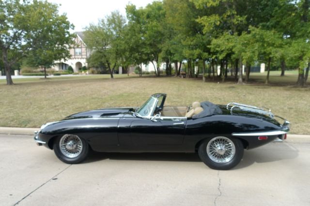 1969 Black Jaguar E-Type Convertible