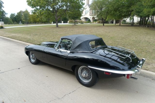 1969 Black Jaguar E-Type Convertible