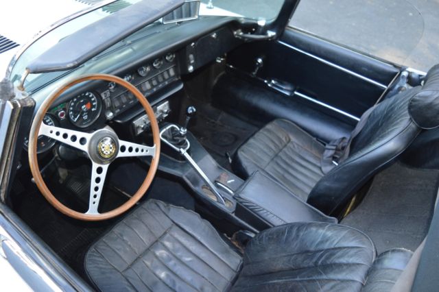 1969 White Jaguar E Type Roadster --