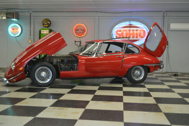 1969 Yellow Jaguar E-Type Coupe