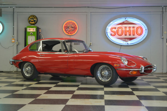 1969 Yellow Jaguar E-Type Coupe