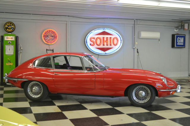 1969 Yellow Jaguar E-Type Coupe