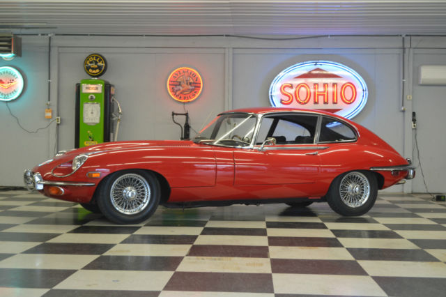 1969 Yellow Jaguar E-Type Coupe
