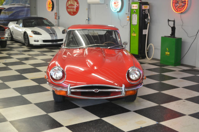 1969 Yellow Jaguar E-Type Coupe