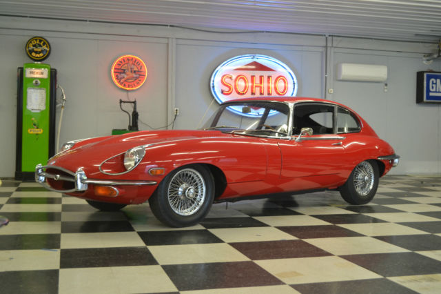 1969 Yellow Jaguar E-Type Coupe