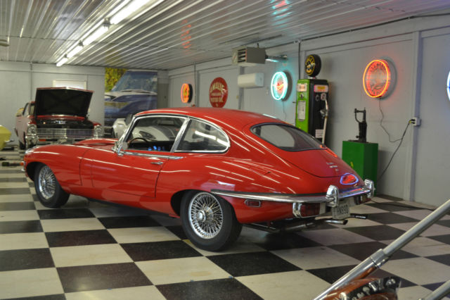 1969 Yellow Jaguar E-Type Coupe