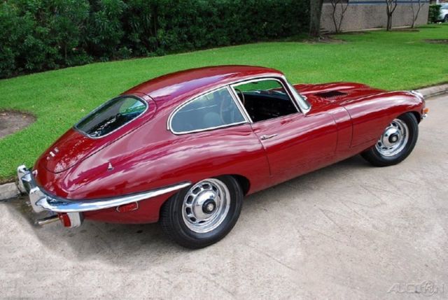 1969 Burgundy Jaguar E-Type Coupe