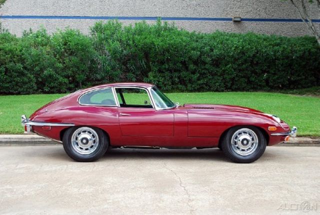 1969 Burgundy Jaguar E-Type Coupe