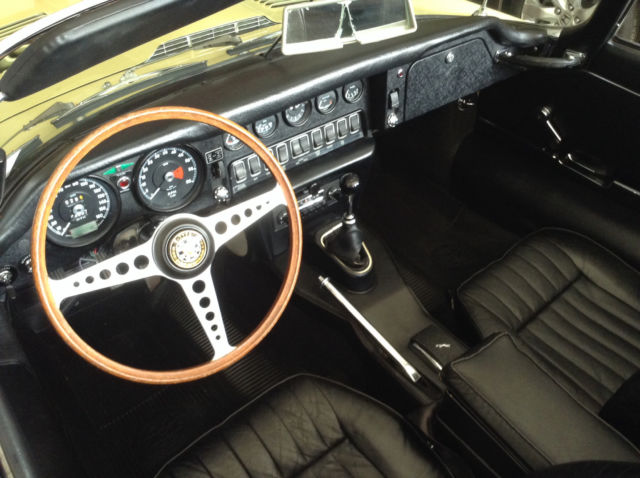 1969 Yellow Jaguar E-Type Convertible