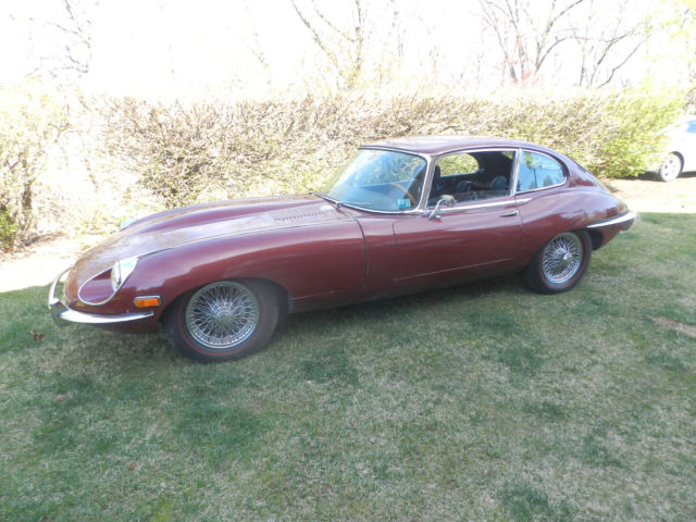1969 Burgundy Jaguar E-Type