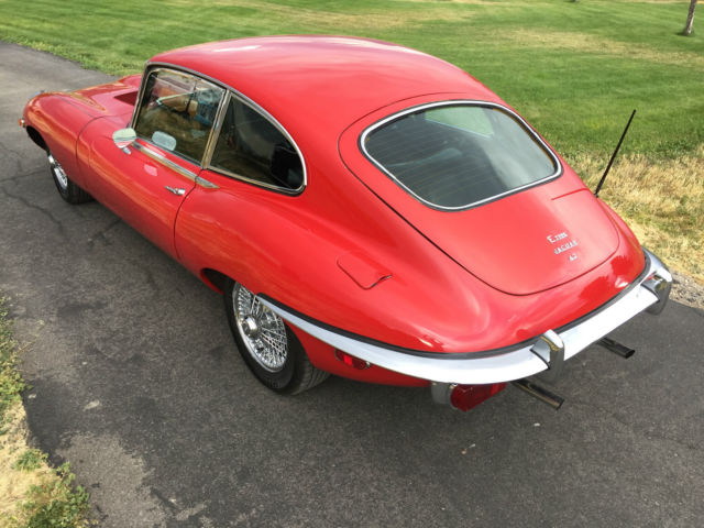 1969 Red Jaguar E-Type Coupe