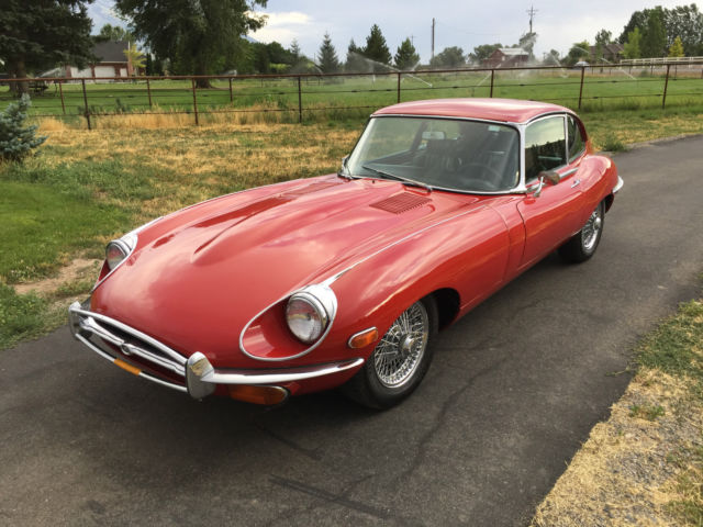 1969 Red Jaguar E-Type Coupe
