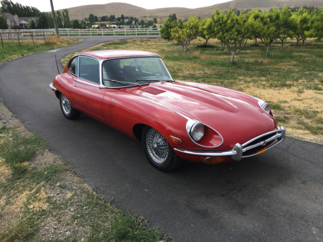 1969 Red Jaguar E-Type Coupe