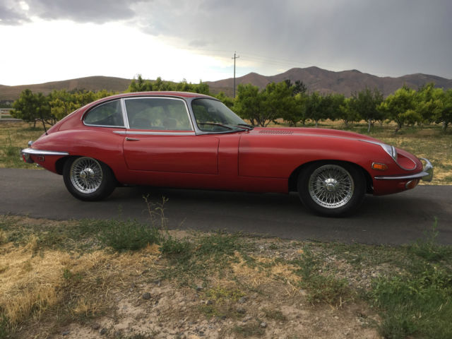 1969 Red Jaguar E-Type Coupe