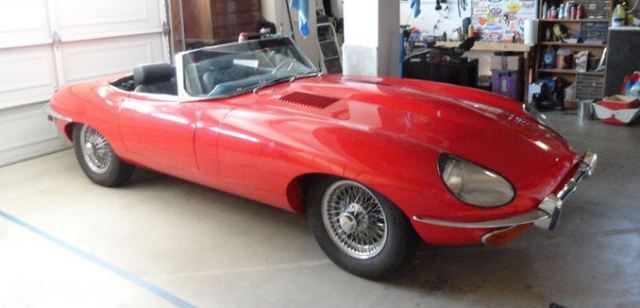 1969 Red Jaguar E-Type Convertible