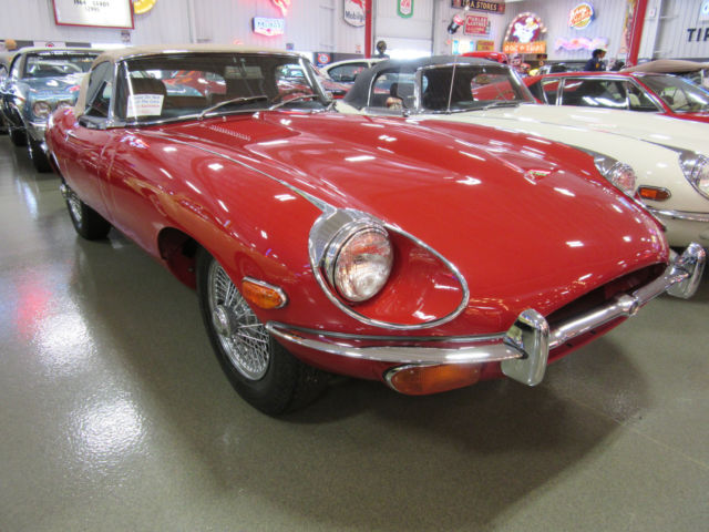 1969 Red Jaguar E-Type Convertible